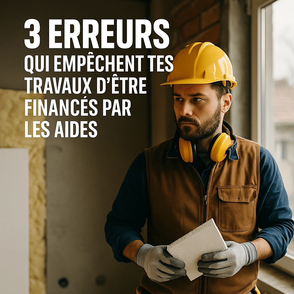 Illustration complémentaire de l’article sur 3 erreurs qui empêchent tes travaux d’être financés par les aides