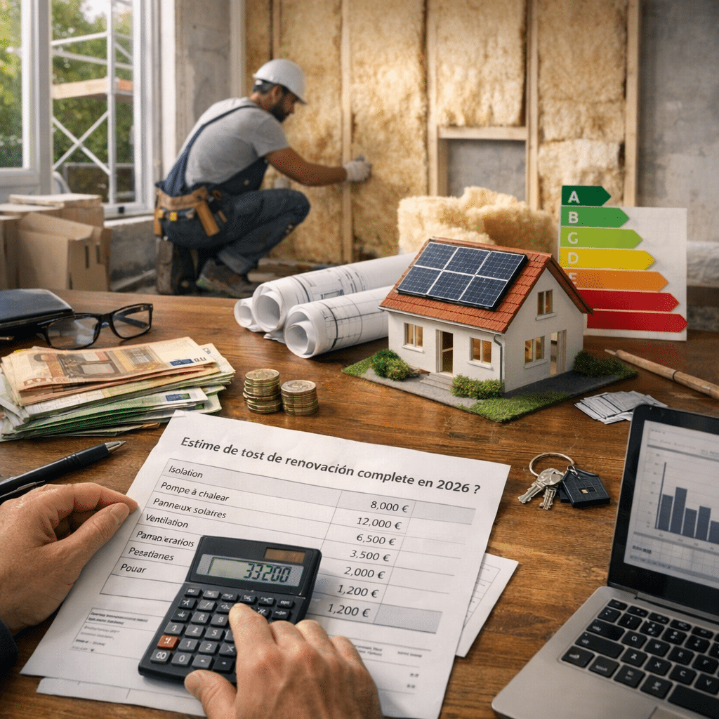 Combien coûte une rénovation énergétique complète en 2026 ? (prix réel ...