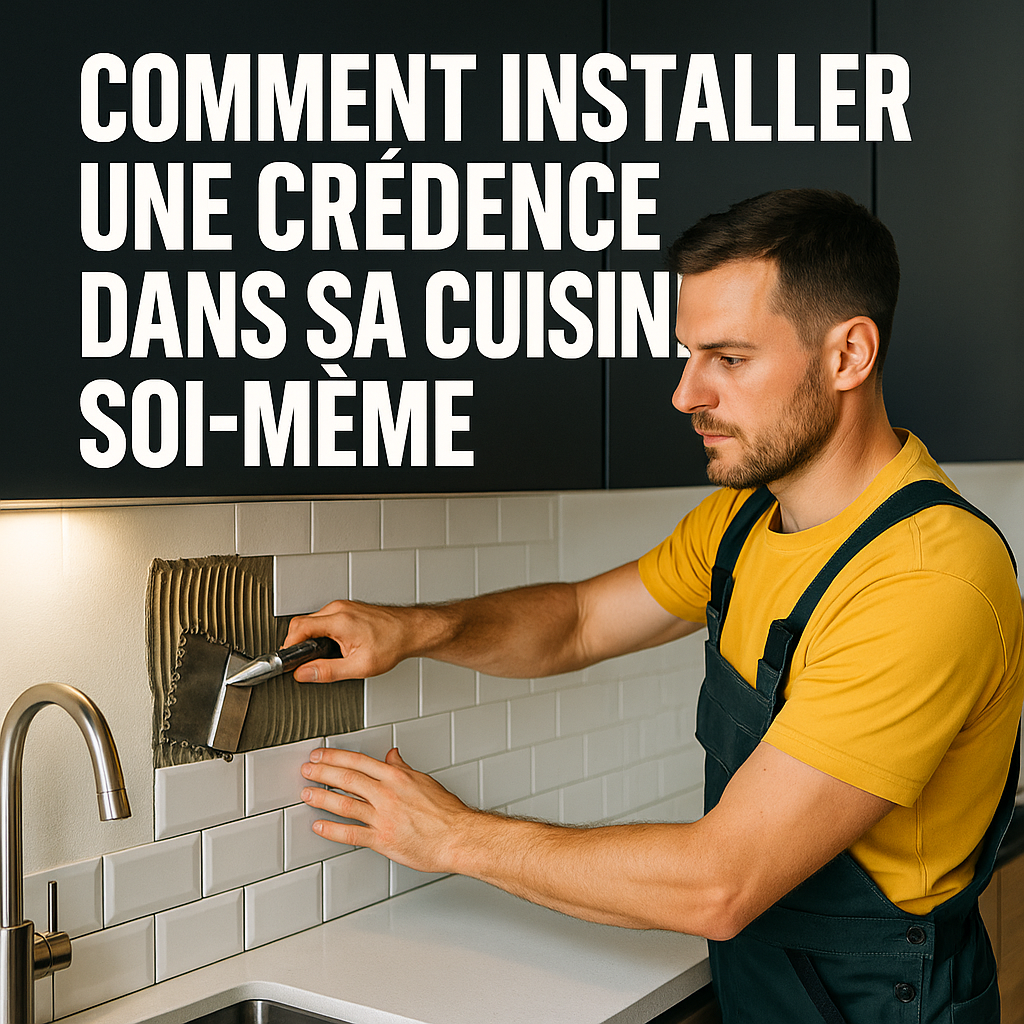 Illustration complémentaire de l’article sur Comment installer une crédence dans sa cuisine soi-même