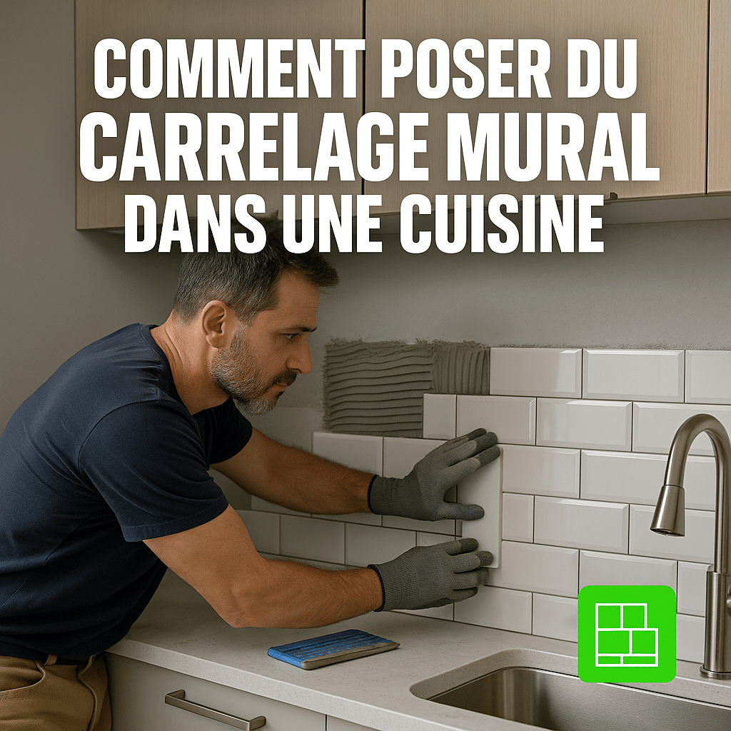 Illustration complémentaire de l’article sur Comment poser du carrelage mural dans une cuisine
