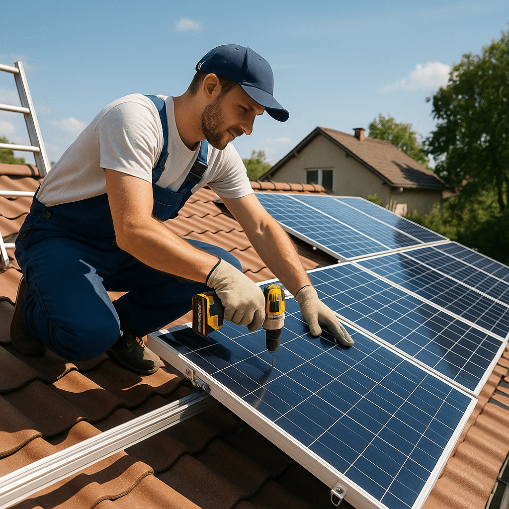 Visuel d’introduction sur Installer des panneaux solaires chez soi en 2025 : étapes, prix, rentabilité