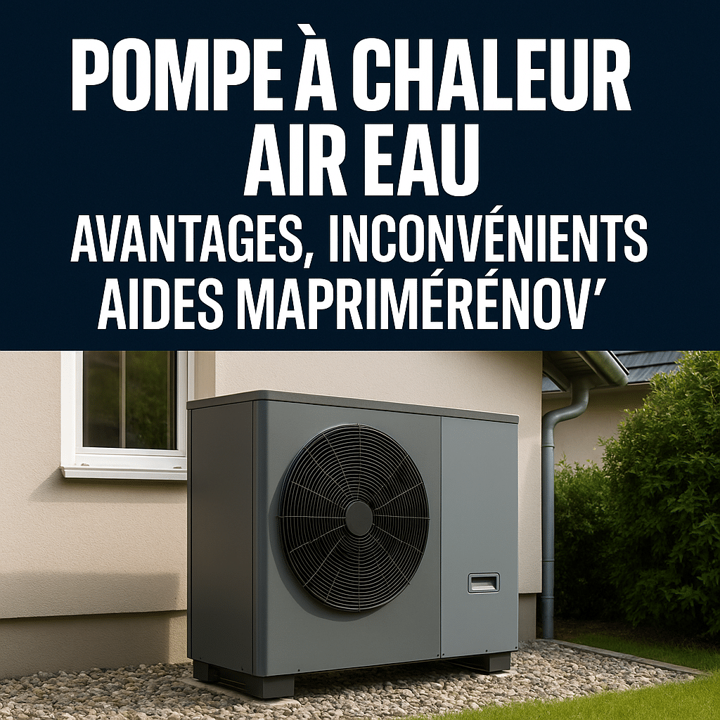 Illustration complémentaire de l’article sur Pompe à chaleur air eau : avantages, inconvénients, aides MaPrimeRénov’