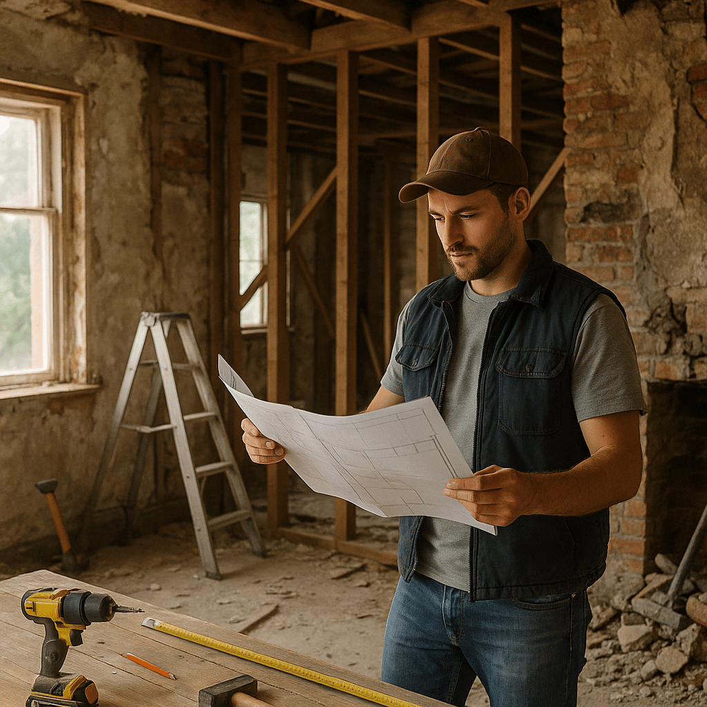 Visuel d’introduction sur Rénovation d’une maison ancienne en 2025 : par où commencer ?