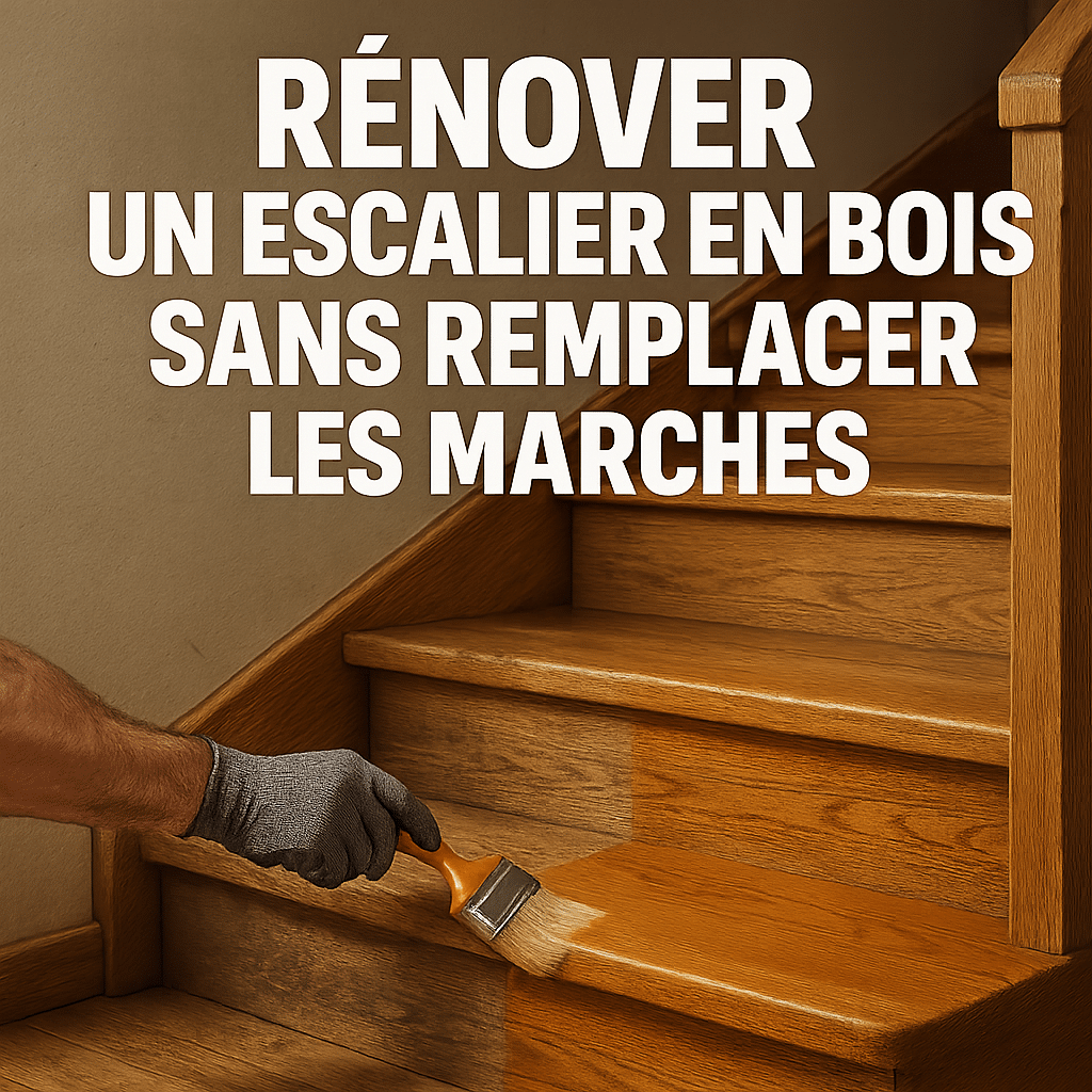 Illustration complémentaire de l’article sur Rénover un escalier en bois sans remplacer les marches
