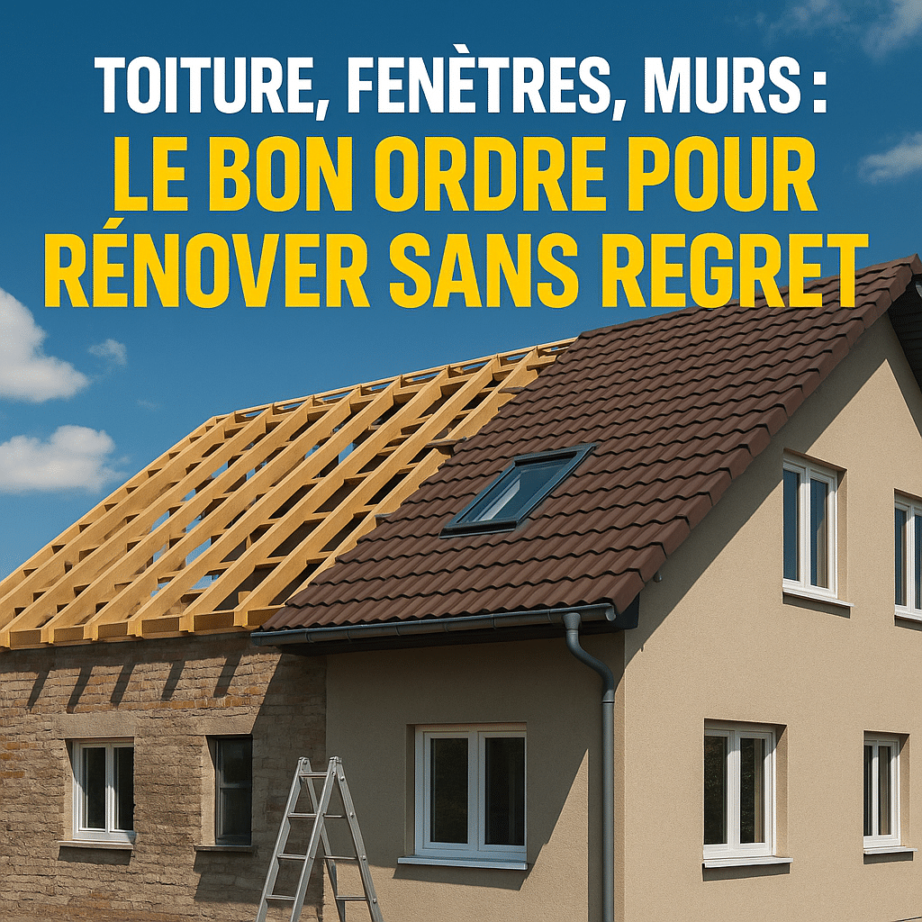 Illustration complémentaire de l’article sur Toiture, fenêtres, murs : le bon ordre pour rénover sans regret