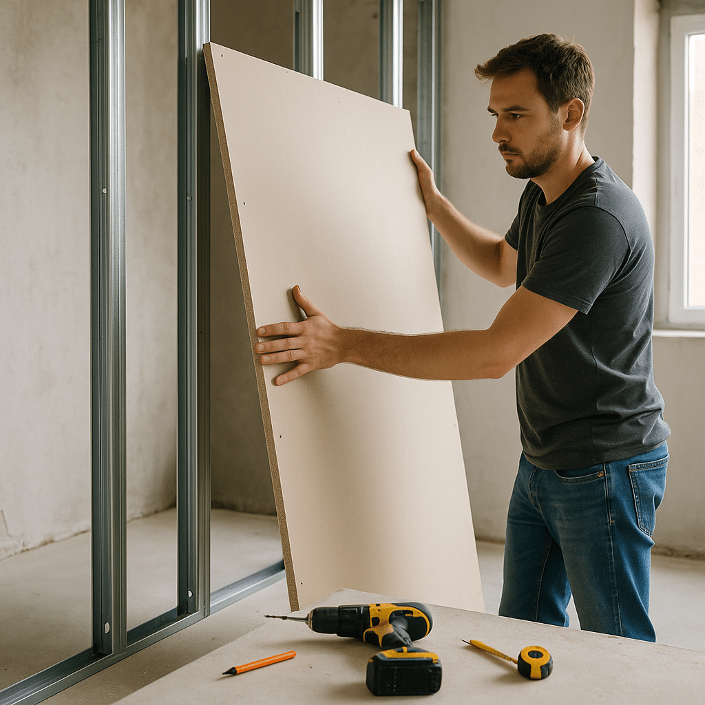 installer-une-cloison-en-placo-sans-laide-dun-pro
