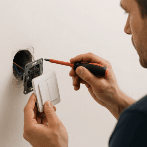 Illustration générée pour l’article : Changer un interrupteur simple ou double