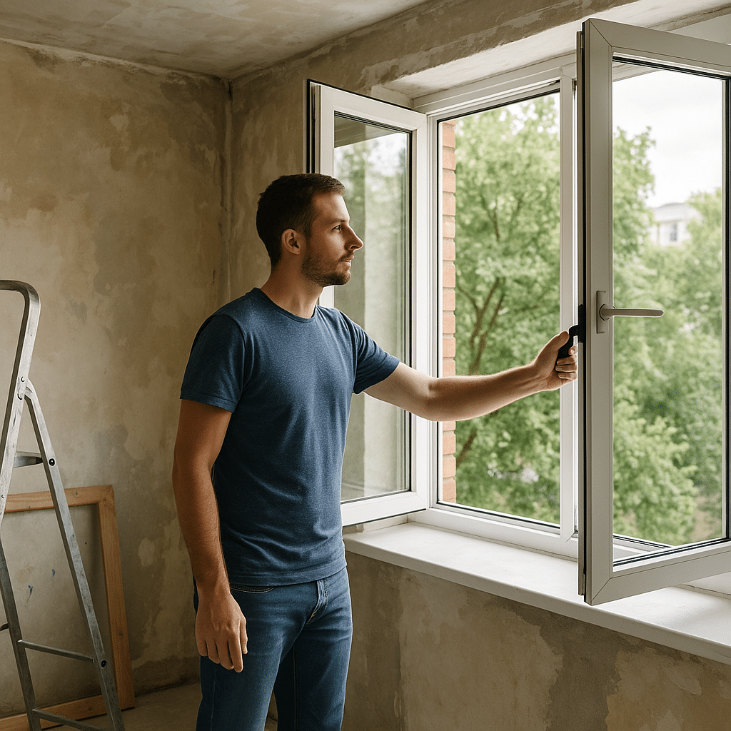 Illustration générée pour l’article : Comment bien ventiler son logement après des travaux ?