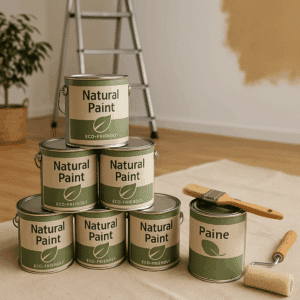 Illustration générée pour l’article : Top 5 des peintures écologiques pour une rénovation intérieure