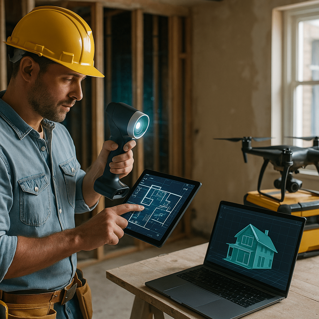 Illustration générée pour l’article : Les innovations technologiques à surveiller dans le secteur de la rénovation en 2026