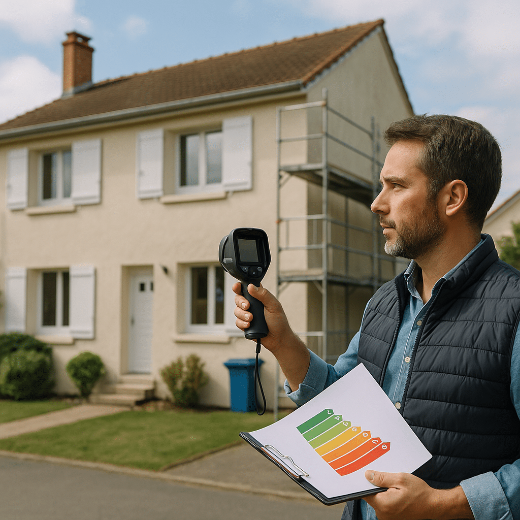 Illustration générée pour l’article : Politiques publiques de rénovation énergétique en France : bilan et perspectives 2025-2030