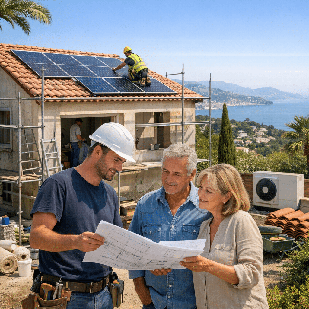 Illustration générée pour l’article : Aides rénovation en région PACA en 2026