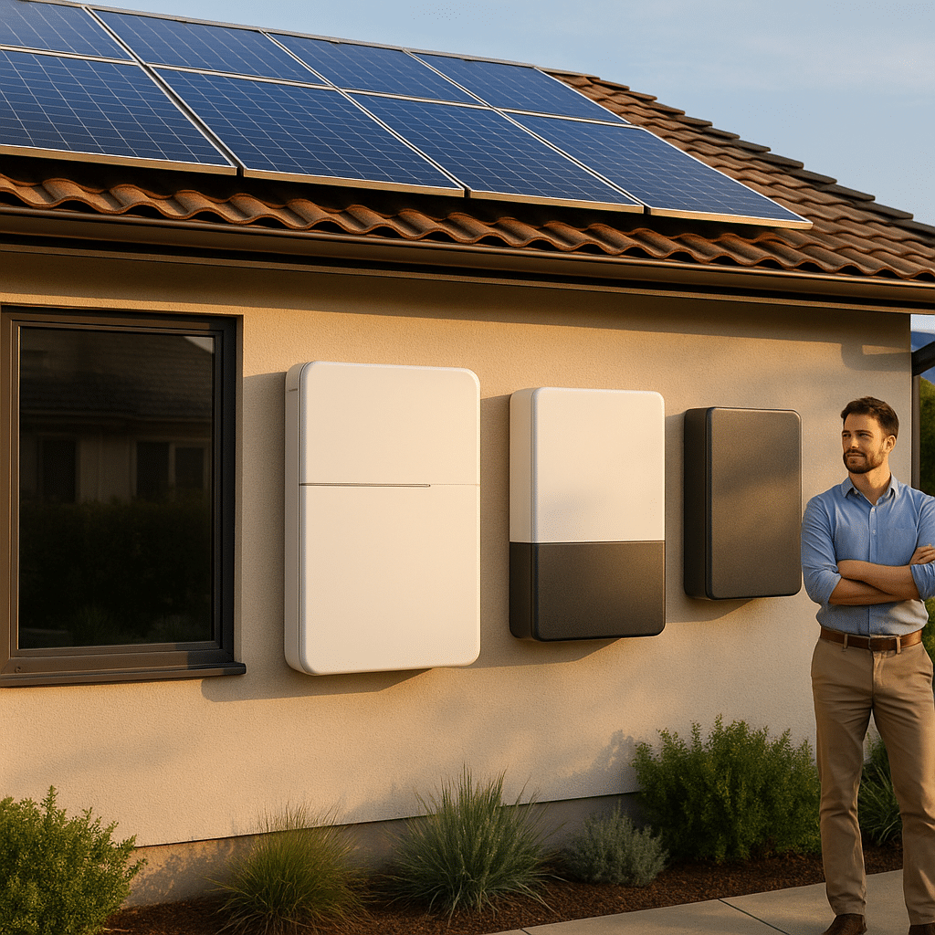 Illustration générée pour l’article : Batteries domestiques pour énergie solaire : Top 2026