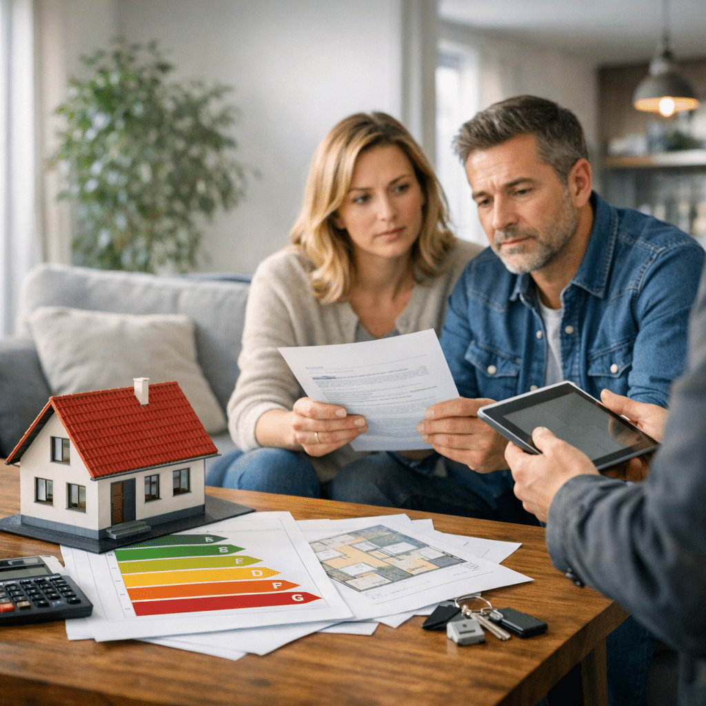 Illustration générée pour l’article : DPE 2026 : nouvelles règles et impact sur les propriétaires