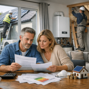 Illustration générée pour l’article : Peut-on encore cumuler MaPrimeRénov’ et CEE en 2026 ?