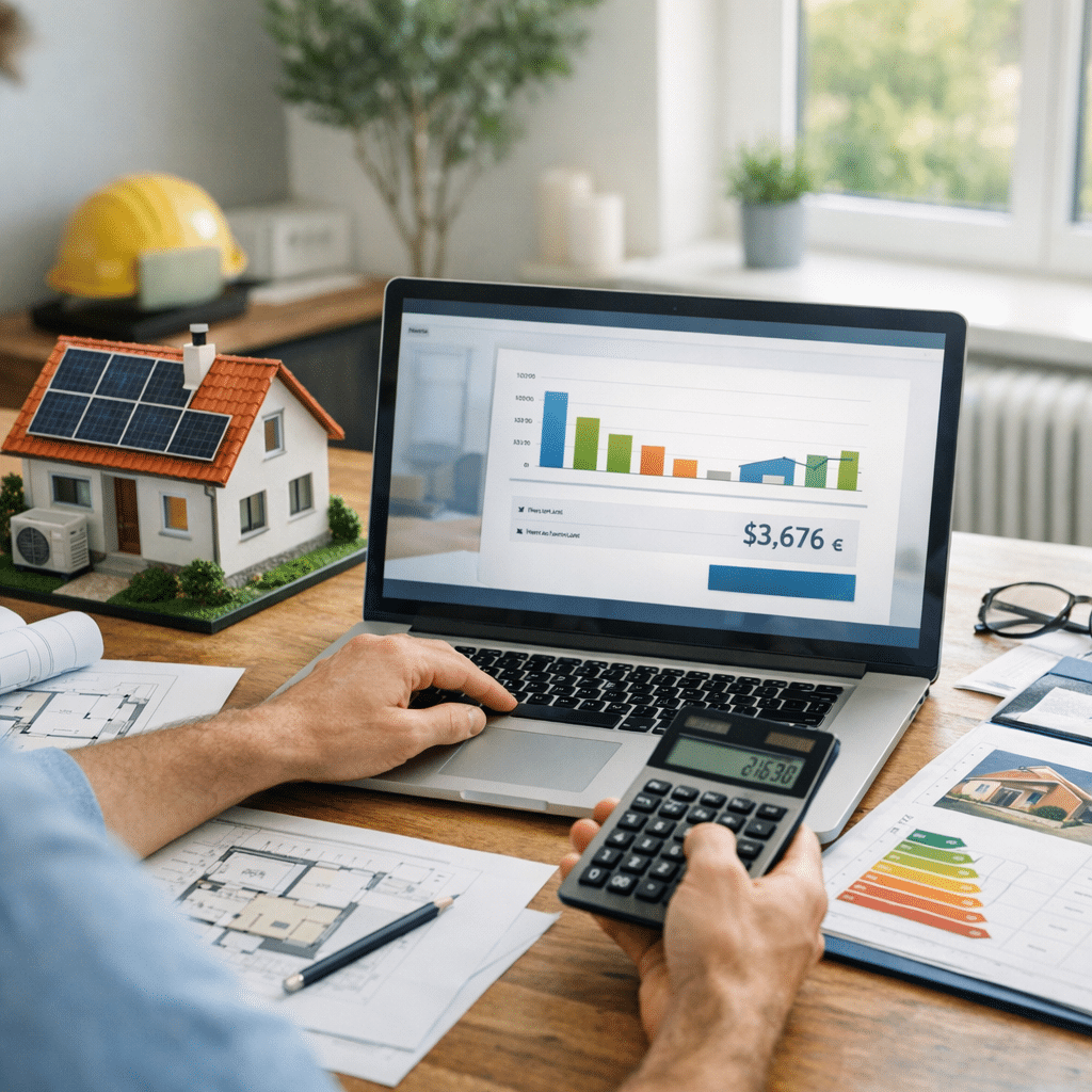 Illustration générée pour l’article : Simulation MaPrimeRénov 2026 : calculez votre aide exacte