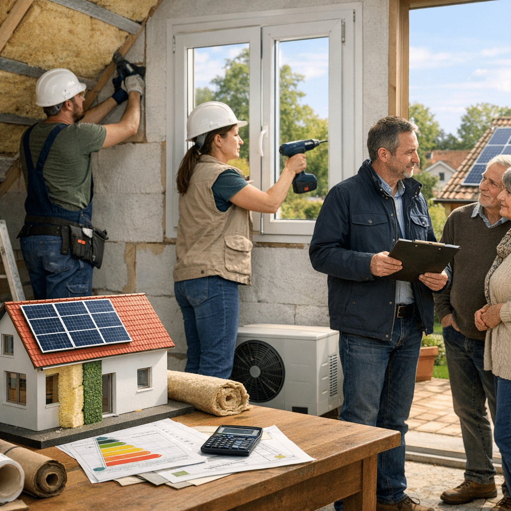 Illustration générée pour l’article : Subventions rénovation énergétique en Île-de-France 2026