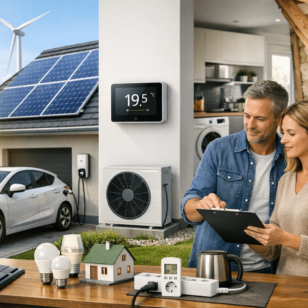 Illustration générée pour l’article : Top 10 des solutions pour réduire sa facture d’énergie en 2026