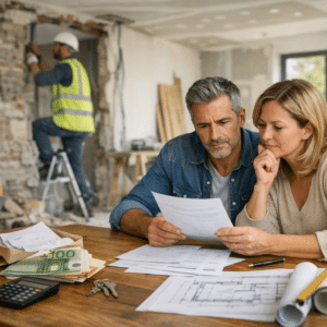 Illustration générée pour l’article : Travaux à 40 000 € en 2026 : combien reste à votre charge ?