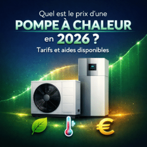 Illustration générée pour l’article : Quel est le prix d'une pompe à chaleur en 2026 ? Tarifs et aides disponibles