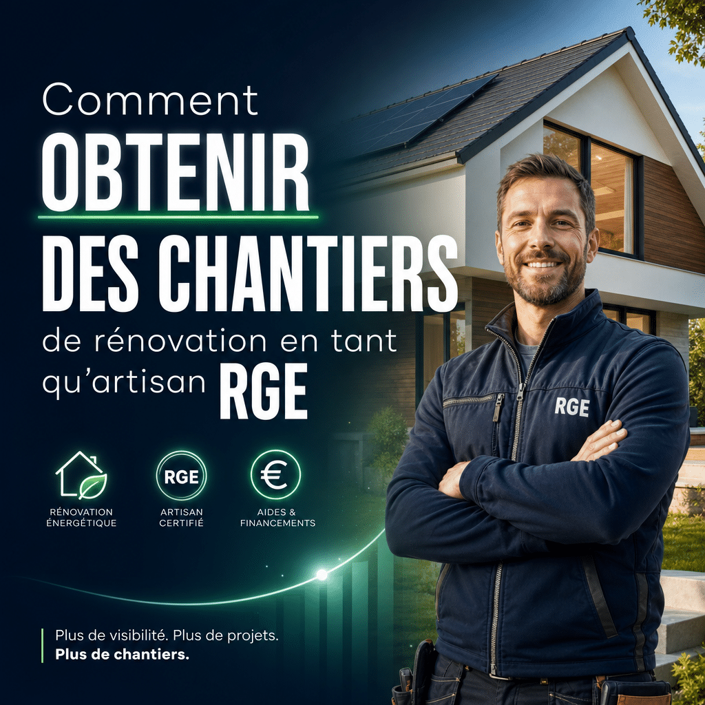 Comment obtenir des chantiers de rénovation en tant qu’artisan RGE