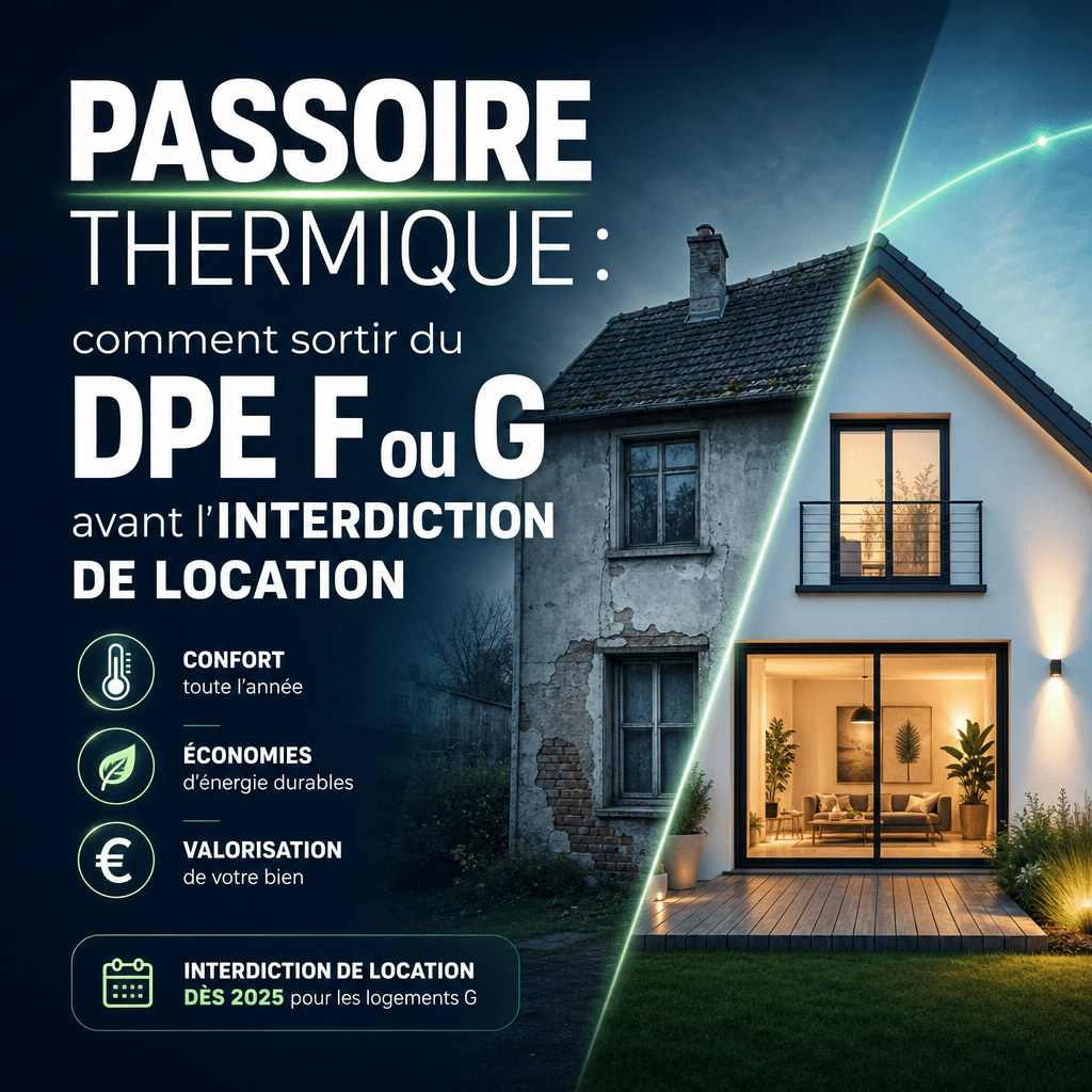 Passoire thermique : comment sortir du DPE F ou G avant l’interdiction de location