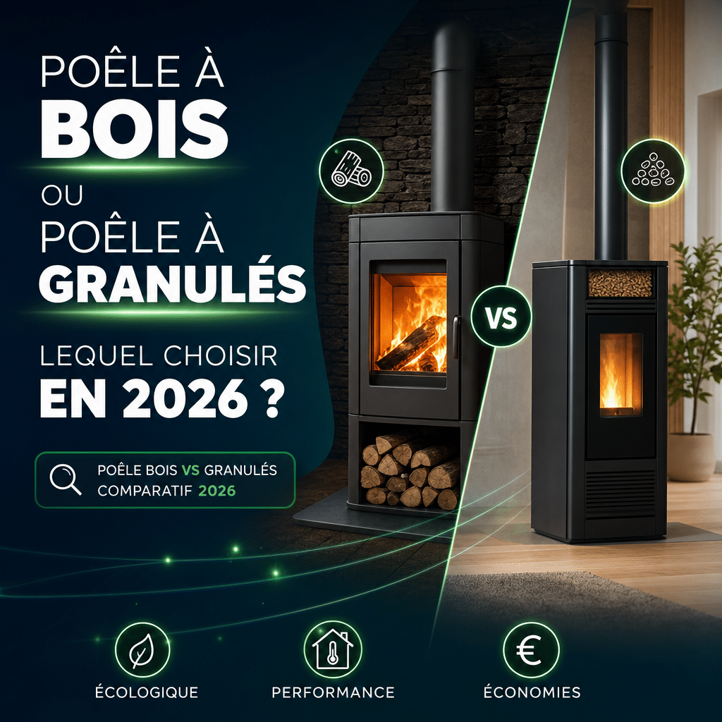 Poêle à bois ou poêle à granulés : lequel choisir en 2026 ?