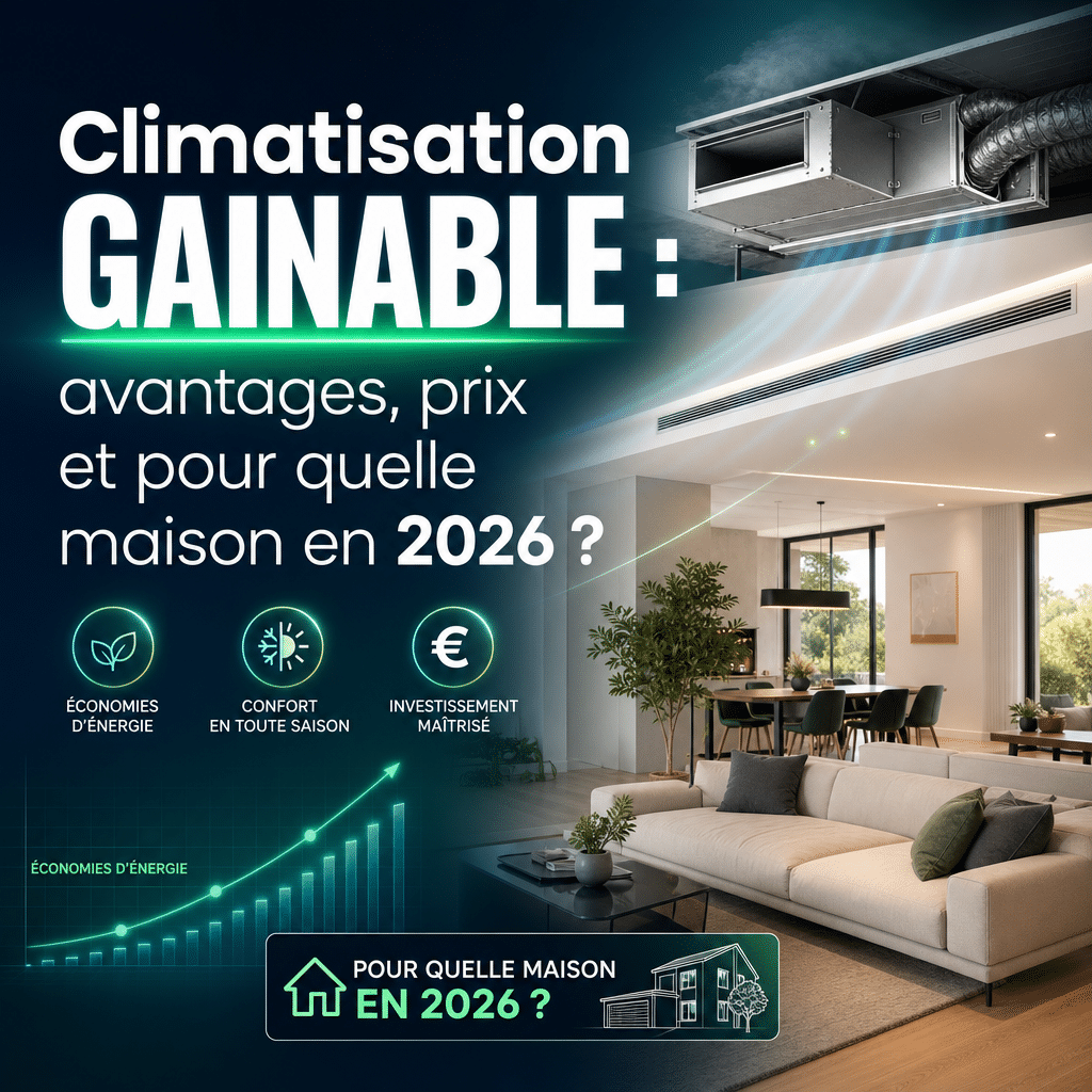 Climatisation gainable : avantages, prix et pour quelle maison en 2026 ?