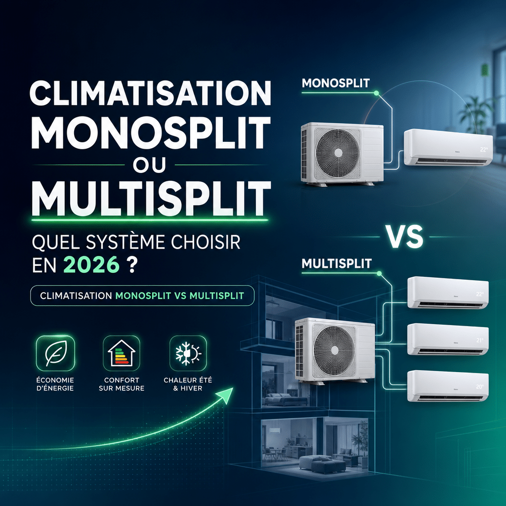 Climatisation monosplit ou multisplit : quel système choisir en 2026 ?