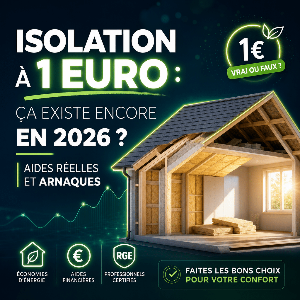Isolation à 1 euro : ça existe encore en 2026 ? Aides réelles et arnaques