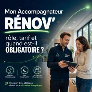Illustration générée pour l’article : Mon Accompagnateur Rénov' : rôle, tarif et quand est-il obligatoire ?