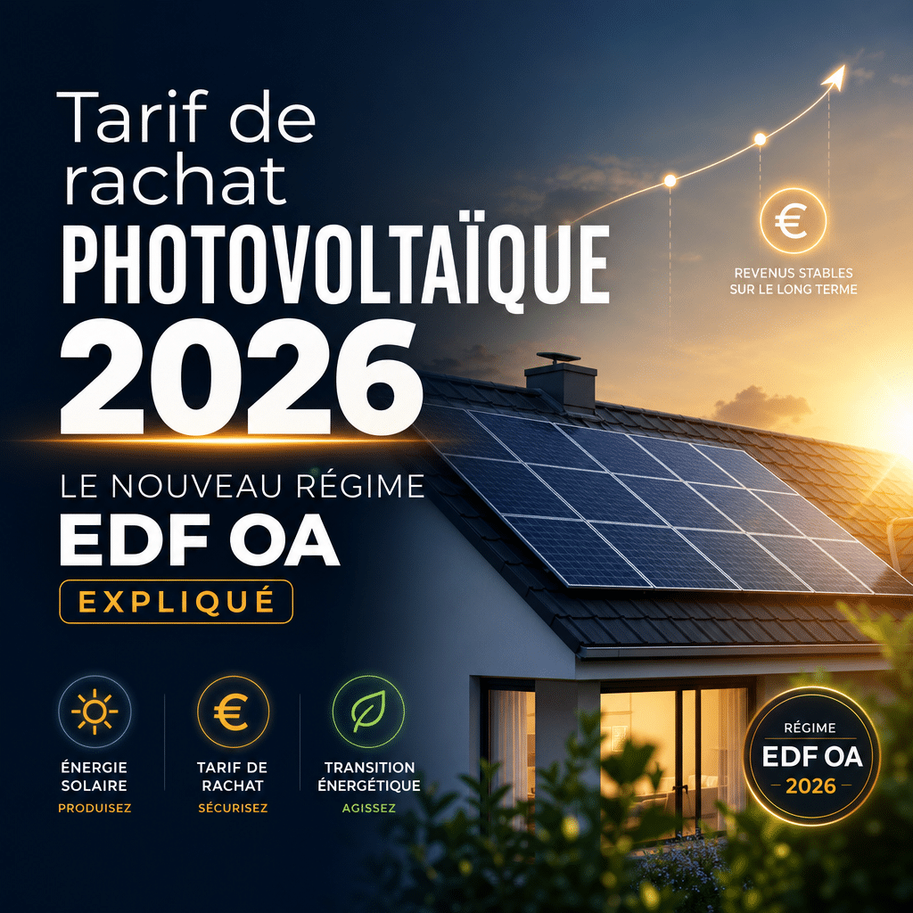 Tarif de rachat photovoltaïque 2026 : le nouveau régime EDF OA expliqué