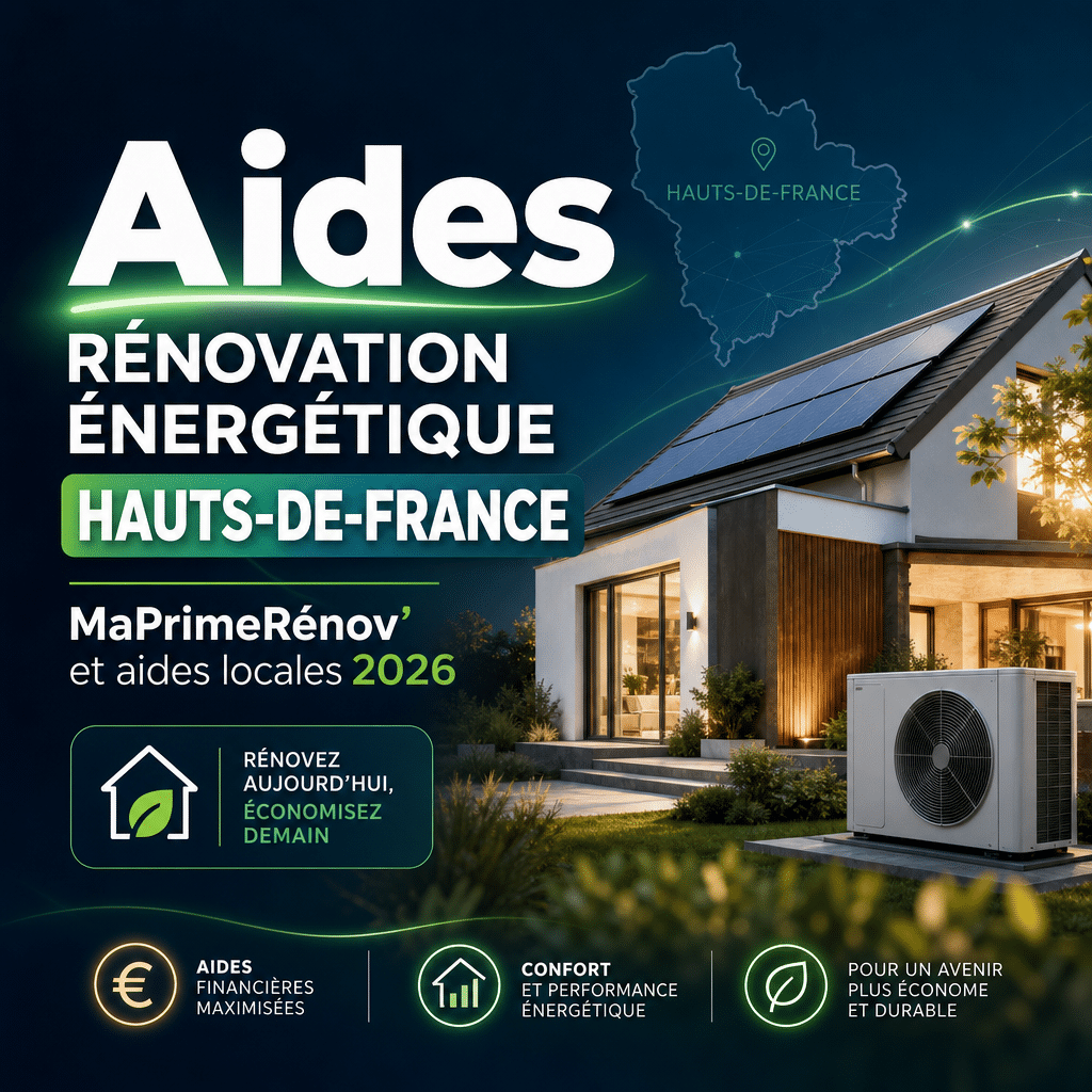 Aides rénovation énergétique Hauts-de-France : MaPrimeRénov’ et aides locales 2026