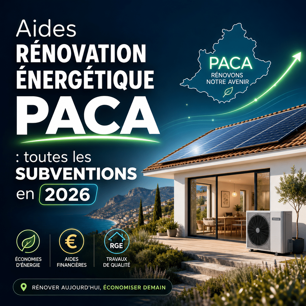Aides rénovation énergétique PACA : toutes les subventions en 2026