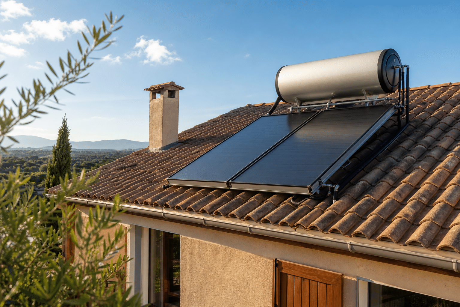 Illustration chauffe-eau solaire prix rentabilité - guide complet