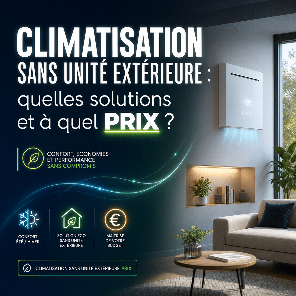 Climatisation sans unité extérieure : quelles solutions et à quel prix ?