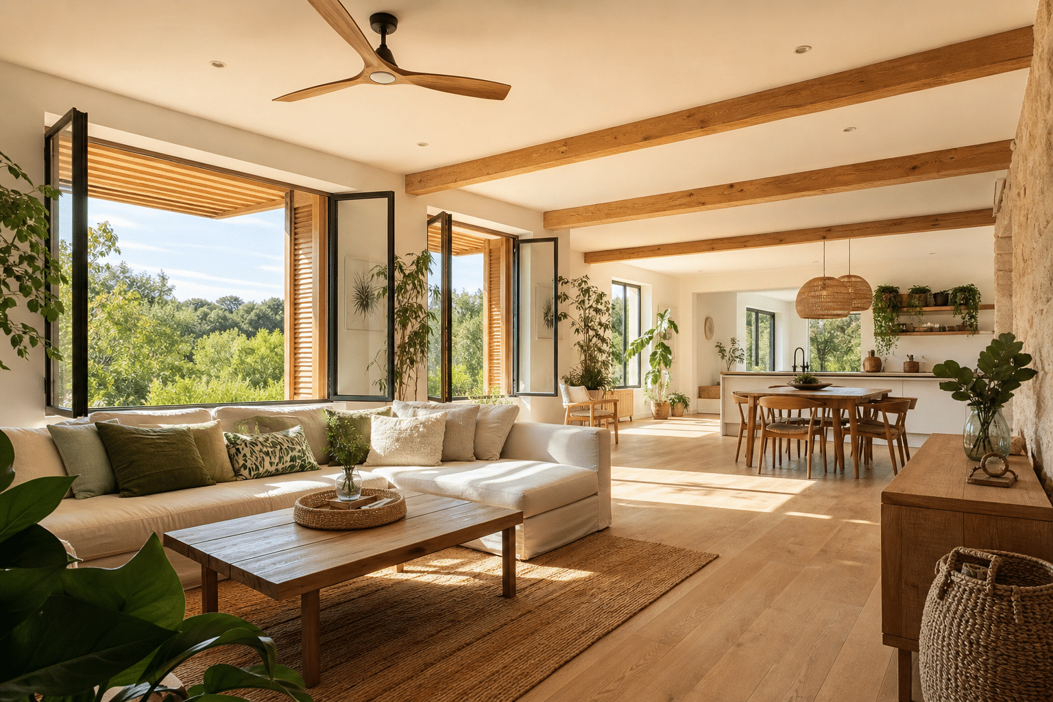 Illustration rafraîchir maison sans climatisation solutions - guide complet