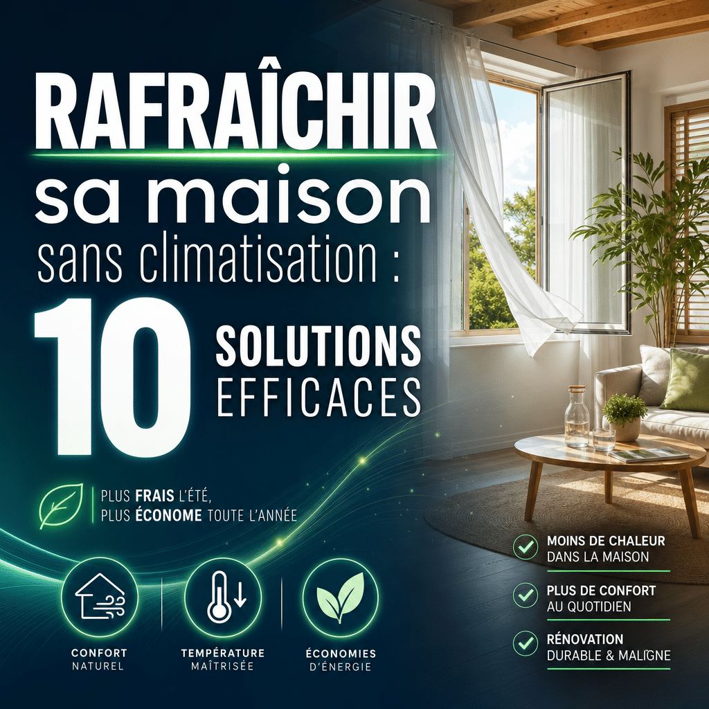 Rafraîchir sa maison sans climatisation : 10 solutions efficaces