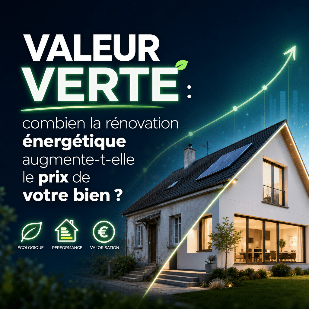 Valeur verte : combien la rénovation énergétique augmente-t-elle le prix de votre bien ?
